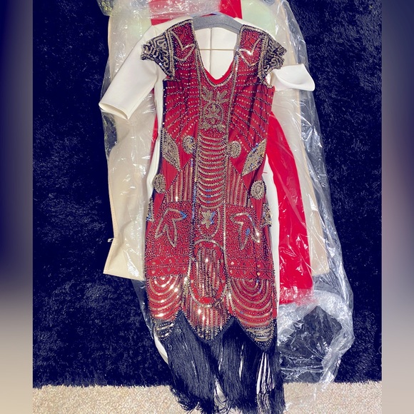 Vintage inspired sequin tassel dress - Picture 2 of 3